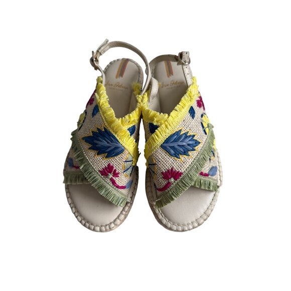 SAM EDELMAN Girls Yellow Slingback Sandals Size 3 - Picture 7 of 7